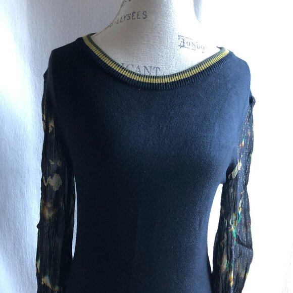 Blank London Sweater With Ruched Sleeves: Size M - Picture 3 of 16